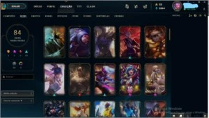 Conta de Lol ex platina,atualmente gold. - League of Legends