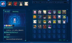 Conta ladmo  com  aox, slash angemon, shoutmon omega .x5 . - Digimon Masters Online
