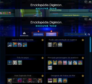 Conta ladmo  com  aox, slash angemon, shoutmon omega .x5 . - Digimon Masters Online