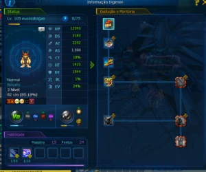 Conta ladmo  com  aox, slash angemon, shoutmon omega .x5 . - Digimon Masters Online