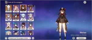 Conta com Hutao, Ayaka, Mona e Keqing AR41 - Genshin Impact