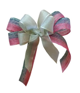 Laço de Natal - Degradee com Ouro - Artesanato e Personalizados