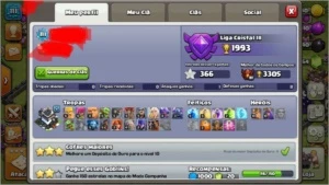 CV9 bem upada 5 construtores e 1000 gemas - Clash of Clans