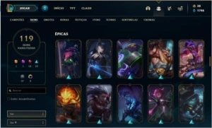 Conta Full skins prata 4 - League of Legends LOL