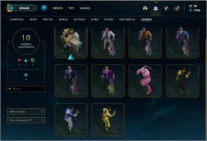 Conta Full skins prata 4 - League of Legends LOL