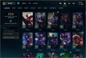 Conta Full skins prata 4 - League of Legends LOL