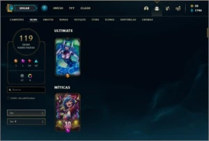 Conta Full skins prata 4 - League of Legends LOL