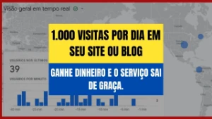 Tráfego para sites e blogs com mais de 30.000 visitas mês