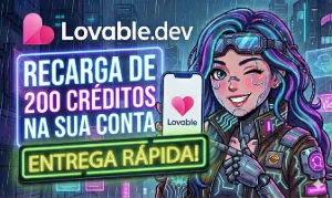 Lovable IA - Recarga(SUA CONTA 200 Créditos) - Assinaturas e Premium