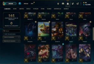 Conta prata 1 com 45 Champs e 26 Skins - League of Legends LOL