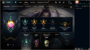 Conta Platina 1| 44 Champs - League of Legends LOL