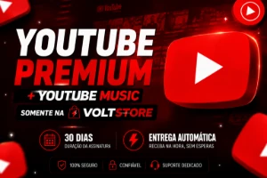 YOUTUBE PREMIUM + MUSIC • 30 DIAS • [ENTREGA AUTOMÁTICA]⚡ - Assinaturas e Premium