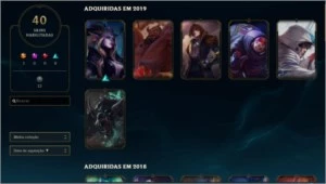 Conta TOP várias skins e campeões - League of Legends LOL