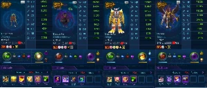 Conta Ladmo Alpha 1 Rank U, 5 Sss+, 4 Sss - Digimon Masters Online