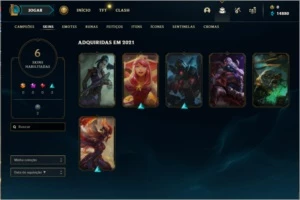 Conta de lol D1 60% de win rate 14k - League of Legends
