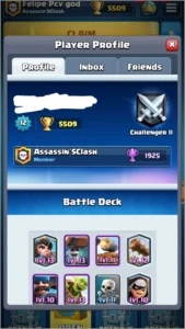 Conta de Clash royale