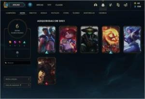 Conta Gold 3 Smurf com skins - League of Legends LOL