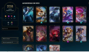Conta Lol Lvl557, 228 Skins (Para Vender Rapido Plz) - League of Legends