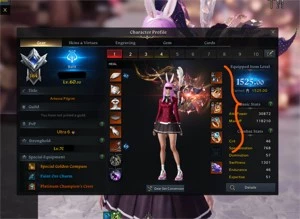 Bard 1525 - Top account end game - Lost Ark
