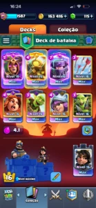 Conta Clash Royale LVL 16 Top + Clash of Clans CV17 Top