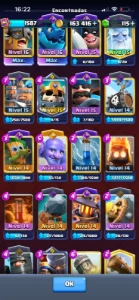 Conta Clash Royale LVL 16 Top + Clash of Clans CV17 Top