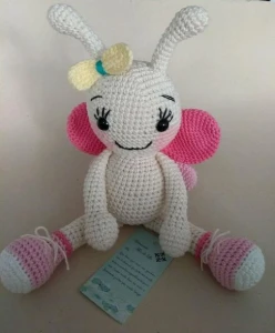 Amigurumi Borboleta Cristal - Artesanato e Personalizados