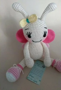 Amigurumi Borboleta Cristal - Artesanato e Personalizados