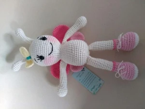 Amigurumi Borboleta Cristal - Artesanato e Personalizados