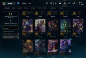 Prata 3 com 35 Champs e 14 Skins + 15 Espolios - League of Legends LOL