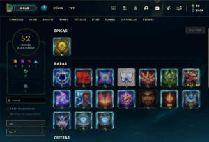 Prata 3 com 35 Champs e 14 Skins + 15 Espolios - League of Legends LOL