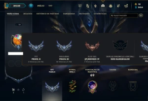Prata 3 com 35 Champs e 14 Skins + 15 Espolios - League of Legends LOL