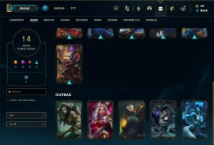 Prata 3 com 35 Champs e 14 Skins + 15 Espolios - League of Legends LOL