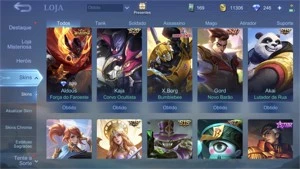 Conta braba Mobile legends