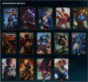 R$1.000 EM SKINS - ÍCONES DESDE A SEASON 2 / DIAMANTE - League of Legends LOL