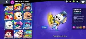 Conta brawl stars bem gemada passe da temporada atual ativo