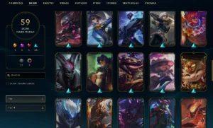 Conta de lol, full acesso com 59 skins - League of Legends