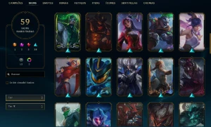 Conta de lol, full acesso com 59 skins - League of Legends