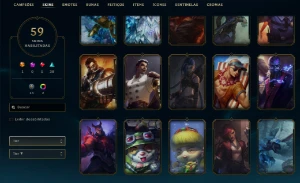 Conta de lol, full acesso com 59 skins - League of Legends