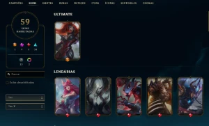 Conta de lol, full acesso com 59 skins - League of Legends