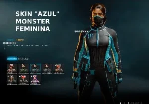 Skin Monster Feminina Verde  🟢 - Call of Duty COD