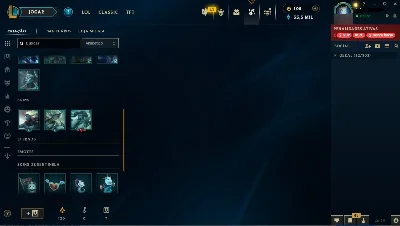 Conta ouro afundada 274 skins, bastante emotion - League of Legends LOL