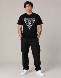 Camiseta Preta Skateboarder - Artesanato e Personalizados