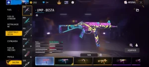 Conta super rara e com ump roxa para apostado - Free Fire