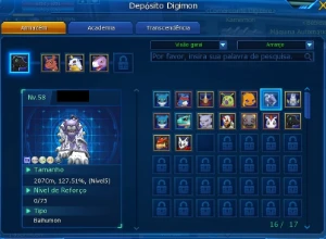 Conta Mid game LADMO Server Lucemon (em breve será Alphamon) - Digimon Masters Online