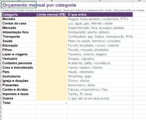 Controle financeiro familiar em Excel, com painel automático - Planilhas e Dashboards