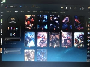Conta lol lvl 170 prata 3 88 skins ultimate etc - League of Legends