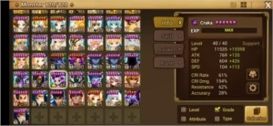 #298 Craka Seara Tiana Zaiross Verad - Summoners War