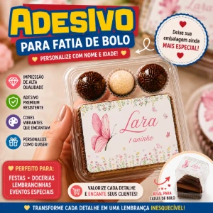 100 Adesivos Borboletas 6x4cm - Sem Recorte - Artesanato e Personalizados