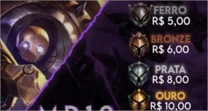 Elo alto preço baixo - League of Legends LOL