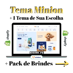 Tema Shopify Minion + Atualizações e Brindes